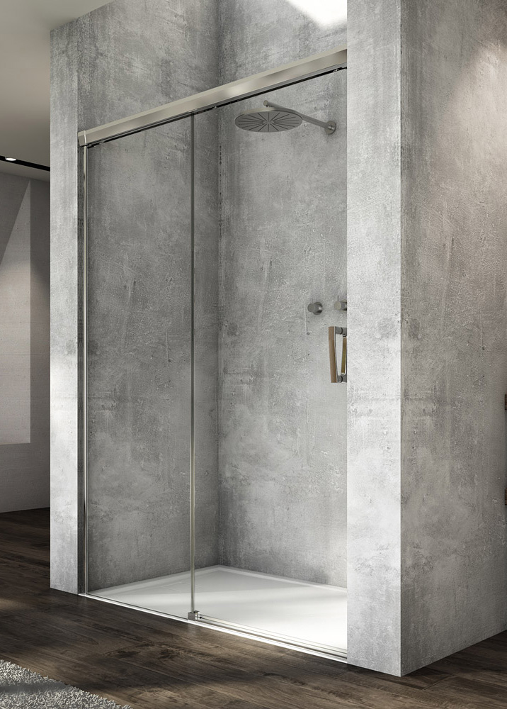 SanSwiss Cadura CAS2 Drzwi Prysznicowe 180x200 cm chrom Szkło Czyste (CAS2G1805007)